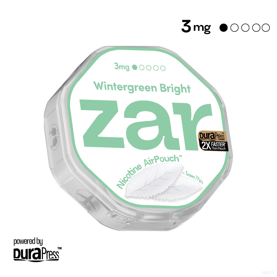 zar Wintergreen Bright 3mg Best Sales Price - Pouches