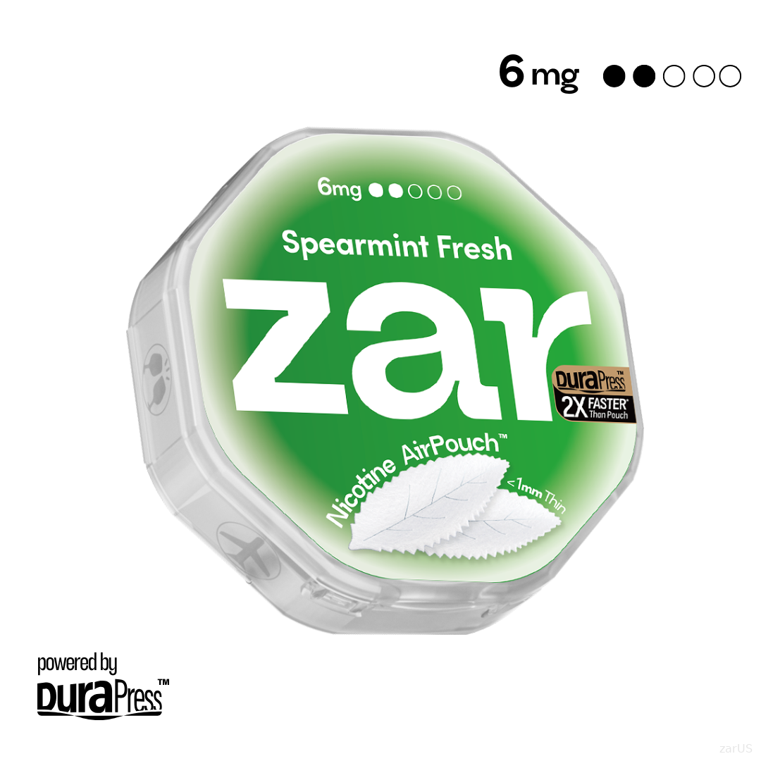 zar Spearmint Fresh 6mg Best Sales Price - Pouches