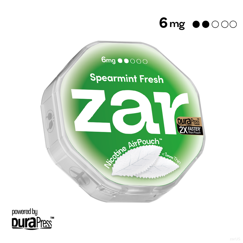 zar Spearmint Fresh 6mg Best Sales Price - Pouches