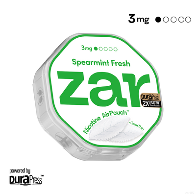 zar Spearmint Fresh 3mg Best Sales Price - Pouches