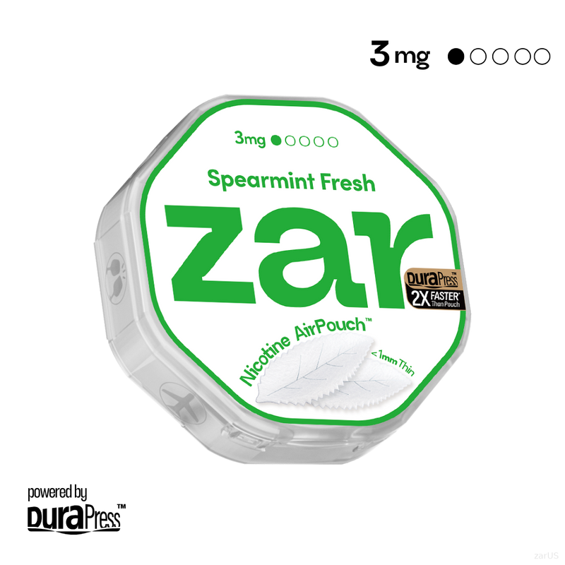 zar Spearmint Fresh 3mg Best Sales Price - Pouches