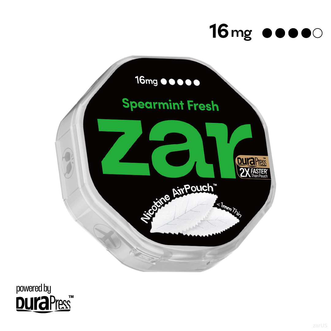 zar Spearmint Fresh 16mg Best Sales Price - Pouches