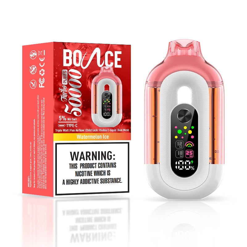 Bounce Turbo 50K Disposable Vape 25W 5%