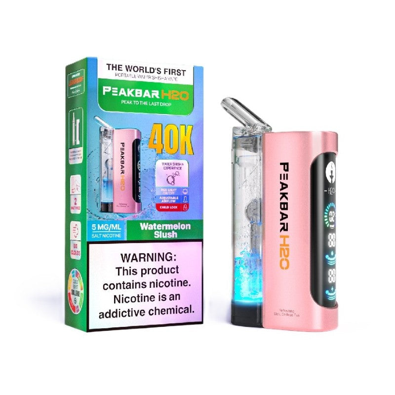 PeakBar H2O 40K Disposable Vape (20ml, 0.5%)