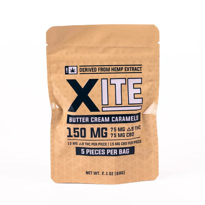 Xite D9 Butter Cream Caramels (5ct Bag) Best Sales Price - Gummies