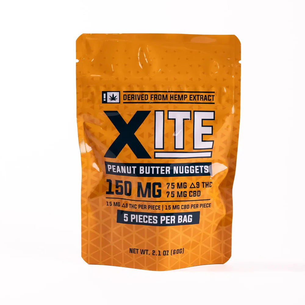 Xite D9 Peanut Butter Nuggets (5ct Bag) Best Sales Price - Gummies