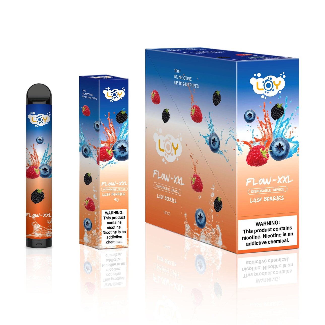 Loy Flow XXL Disposable  2400 Puffs - Lush Berry