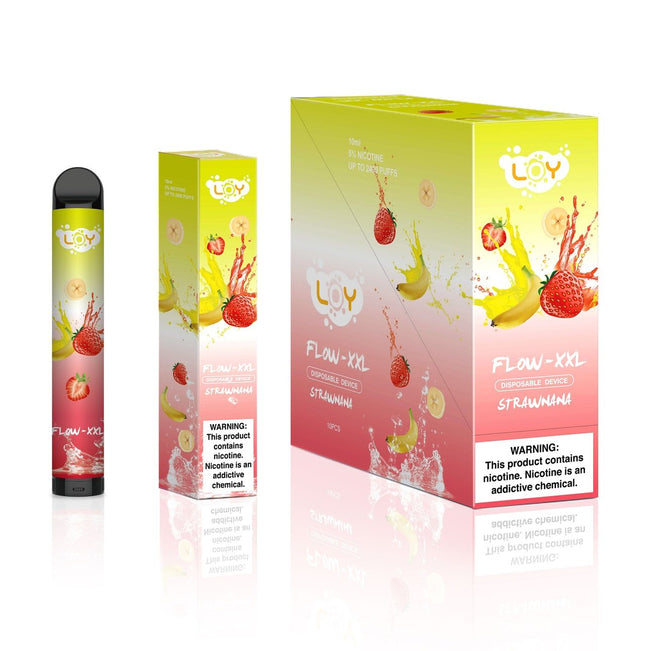 Loy Flow XXL Disposable 2400 Puffs - Strawnana (Strawberry Banana)
