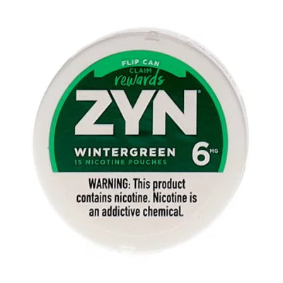 ZYN Wintergreen 15 Nicotine Pouches 3-6MG Best Sales Price - Pouches