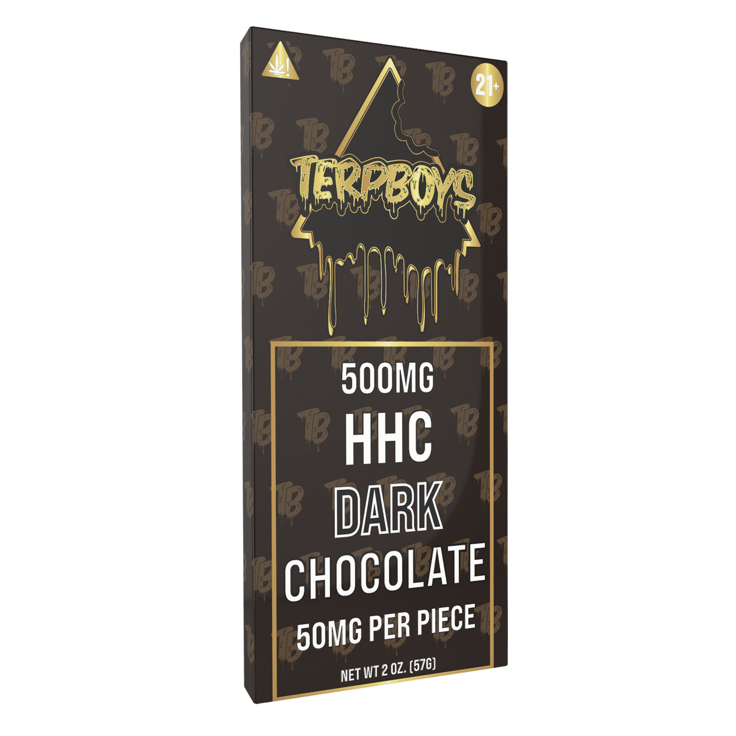 TerpBoys HHC Dark Chocolate Bars (10ct) 500mg Best Sales Price - Edibles