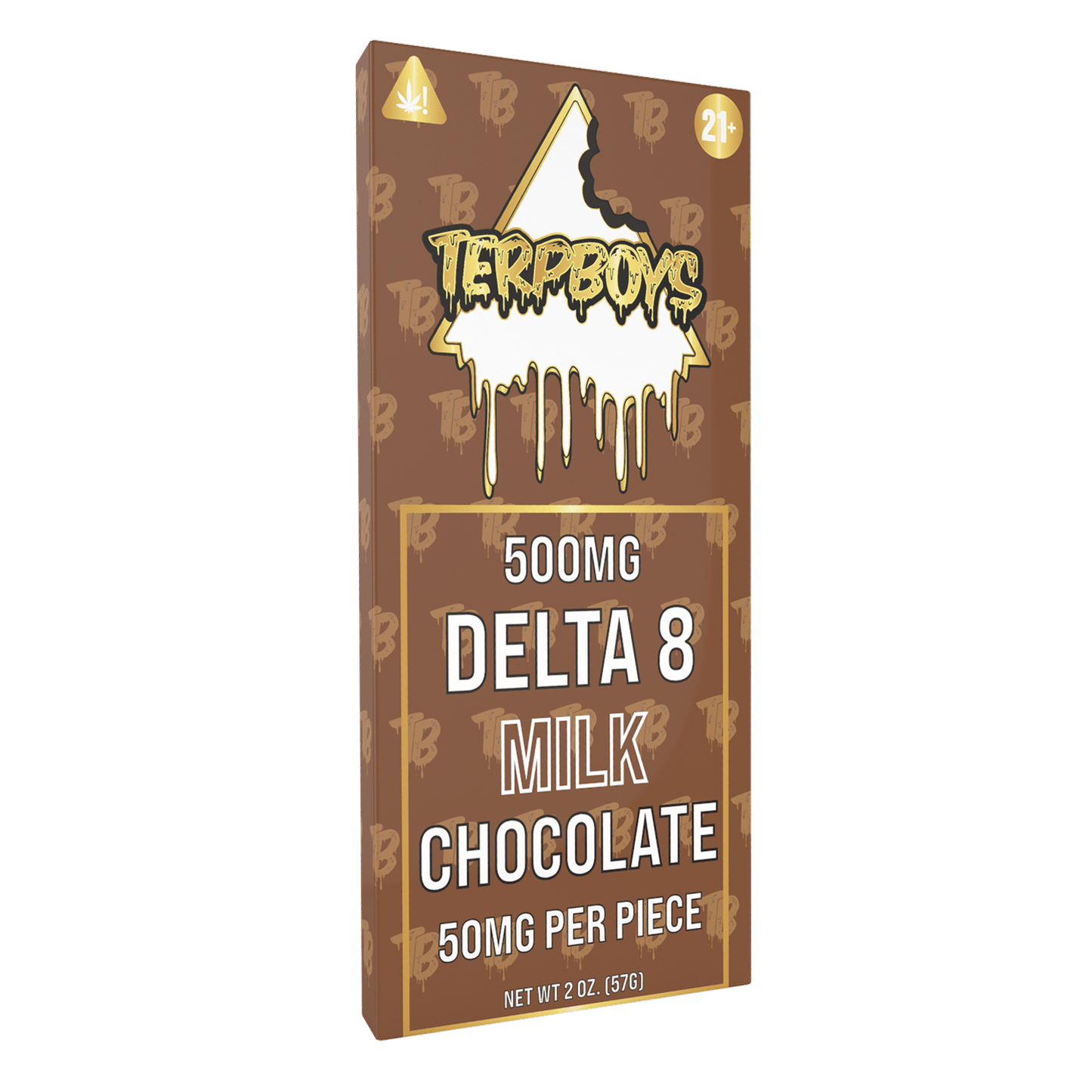 TerpBoys Delta-8 Milk Chocolate Bars (10ct) 500mg Best Sales Price - Edibles