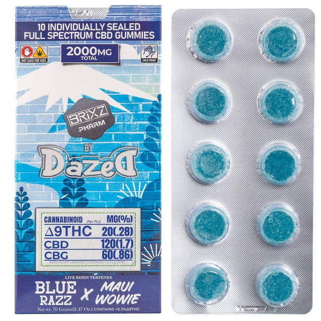 Brixz Pharm Delta-9 THC Full Spectrum CBD Gummies 2000mg 10pc Best Sales Price - Gummies