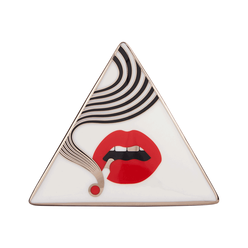 Higher Standards x Jonathan Adler Triangle Box Porcelain Best Sales Price - Accessories