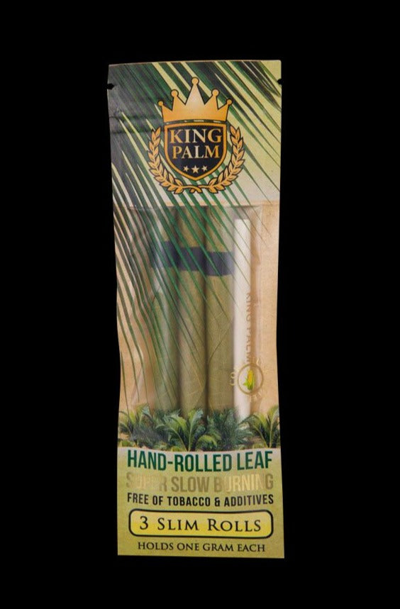 King Palm Hand Rolled Slim Leaf - 24 Pack Best Sales Price - Rolling Papers & Supplies