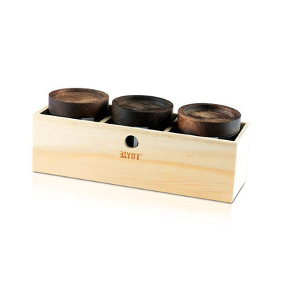 RYOT Walnut Lid Jar Boxes Best Sales Price - RYOT