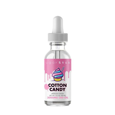 Sugar and Kush Cotton Candy CBD Oil Drops Best Sales Price - Tincture Oil