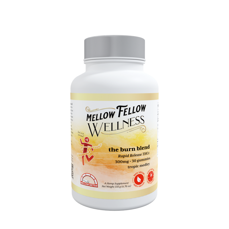 Mellow Fellow Wellness - Gummies - 300mg - Burn Blend - Tropic Medley Best Sales Price - Gummies