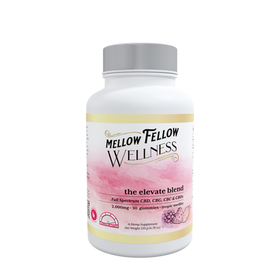 Mellow Fellow Wellness - Gummies - 2000mg - Elevate Blend - Tropic Medley Best Sales Price - Gummies