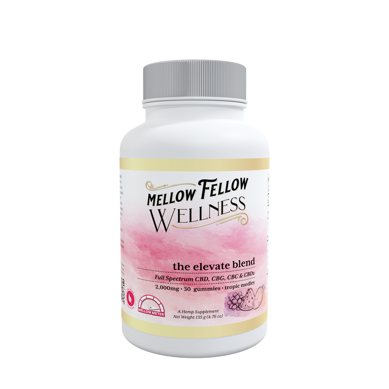 Mellow Fellow Wellness - Gummies - 2000mg - Elevate Blend - Tropic Medley Best Sales Price - Gummies