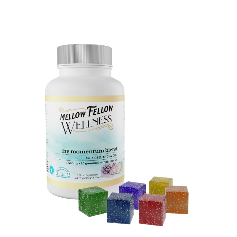 Mellow Fellow Wellness - Gummies - 1500mg - Momentum Blend - Tropic Medley Best Sales Price - Gummies