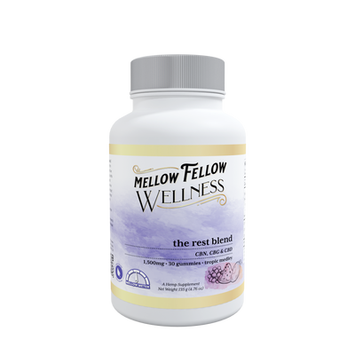 Mellow Fellow Wellness - Gummies - 1500mg - Rest Blend - Tropic Medley Best Sales Price - Gummies