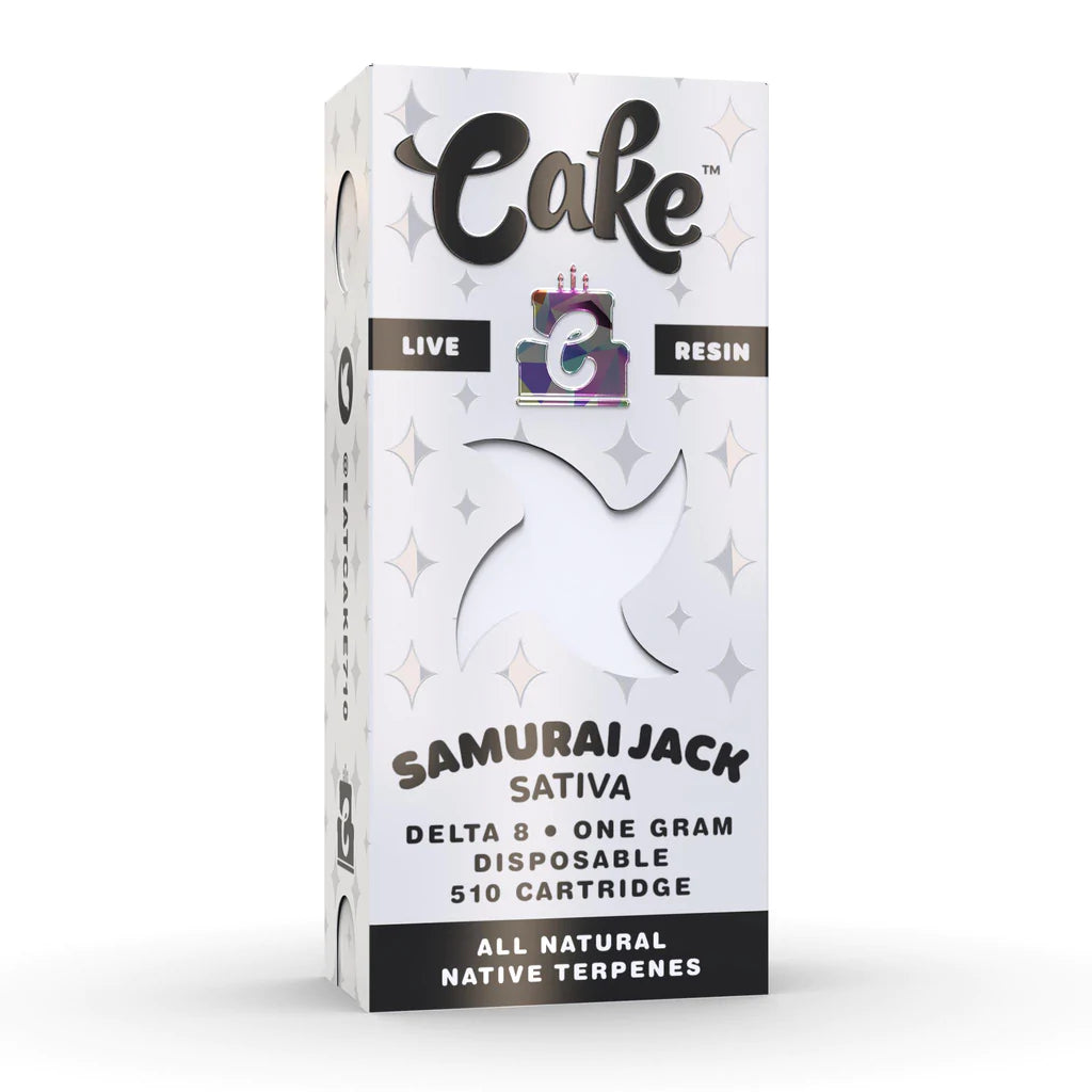 Live Resin Carts - Cake Samurai Jack Live Resin Delta 8 Cartridge (1g)