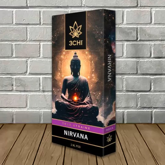 3Chi True Strains Cannabis 2ml Pod–Nirvana (Indica) Best Sales Price - Vape Cartridges