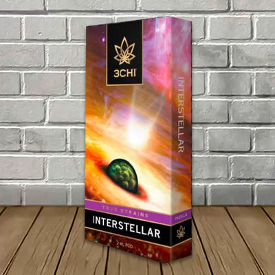 3Chi True Strains Cannabis 2ml Pod–Interstellar (Indica) Best Sales Price - Vape Cartridges