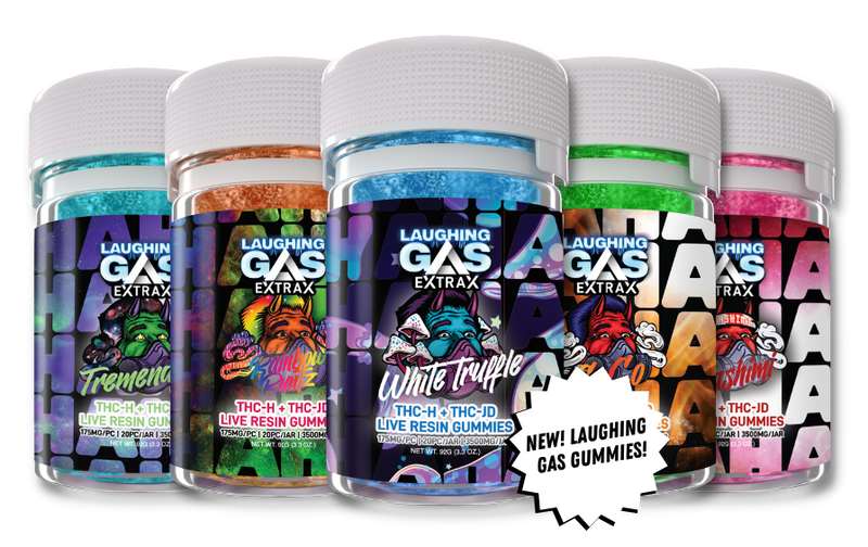 THCjd + THCH 3500mg Gummies | Laughing Gas Extrax Best Sales Price - Gummies