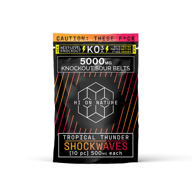 5000mg KNOCKOUT SHOCKWAVES - TROPICAL THUNDER Best Sales Price - Gummies