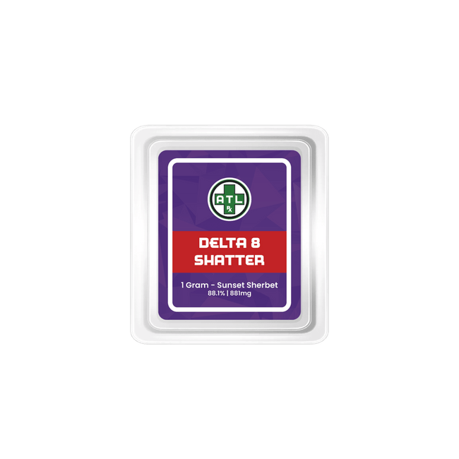 ATLRx Delta 8 THC Shatter (1g) Best Sales Price - CBD