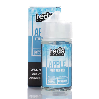 7 Daze Reds Apple ICED No Nicotine Vape Juice 60ml (Reds Apple ICED Fruit Mix) Best Sales Price - eJuice