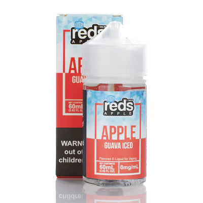 7 Daze Reds Apple ICED No Nicotine Vape Juice 60ml (Reds Apple ICED Guava)