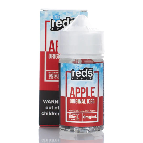 7 Daze Reds Apple ICED No Nicotine Vape Juice 60ml (Reds Apple ICED Original) Best Sales Price - eJuice