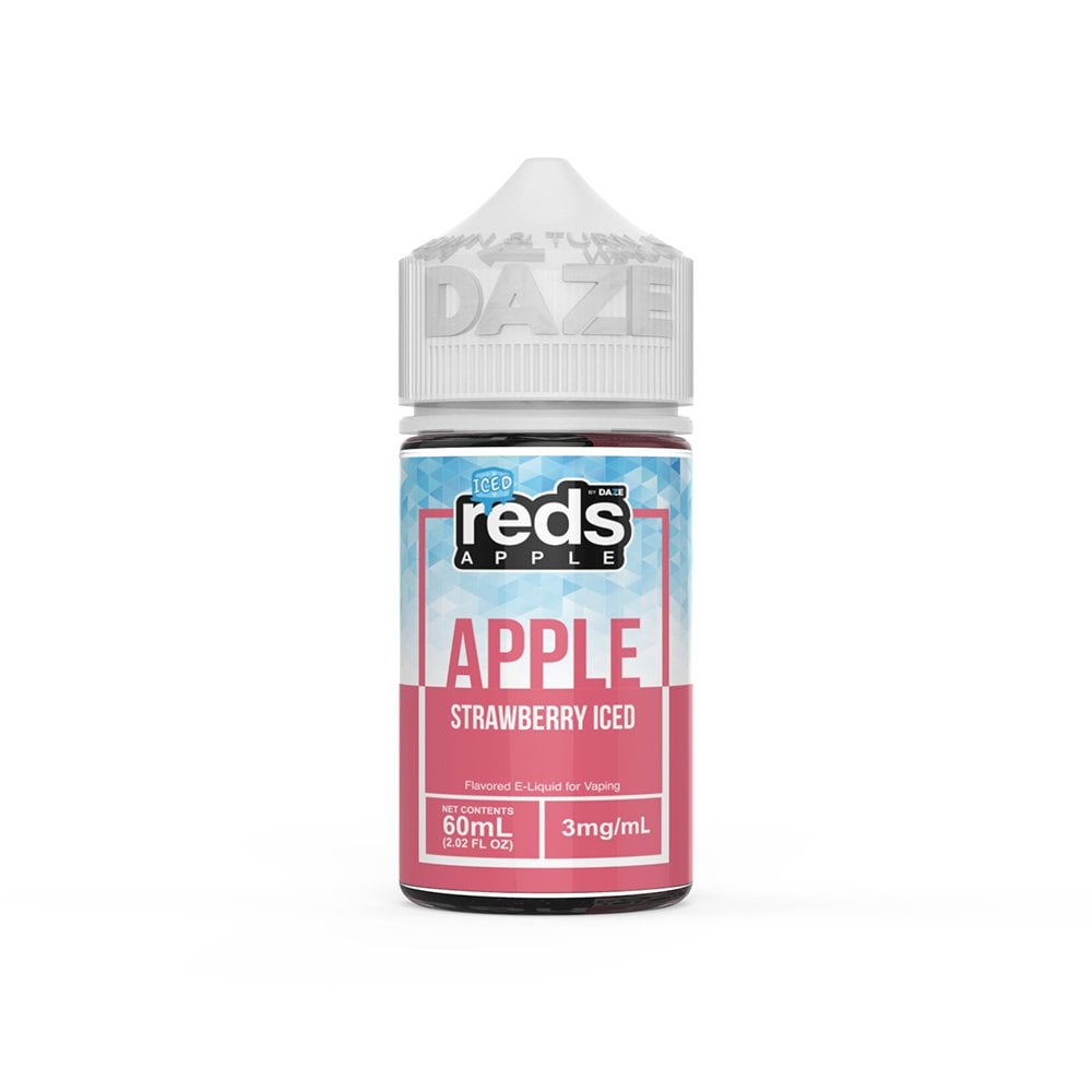 7 Daze Reds Apple ICED No Nicotine Vape Juice 60ml (Reds Apple ICED Strawberry)