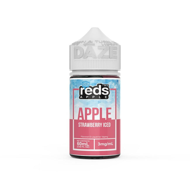 7 Daze Reds Apple ICED No Nicotine Vape Juice 60ml (Reds Apple ICED Strawberry) Best Sales Price - eJuice