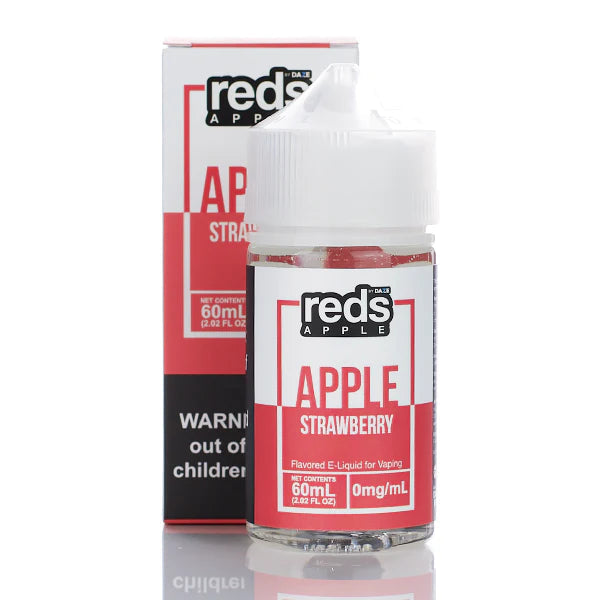 7 Daze Reds Apple No Nicotine Vape Juice 60ml (Reds Apple Strawberry) Best Sales Price - eJuice