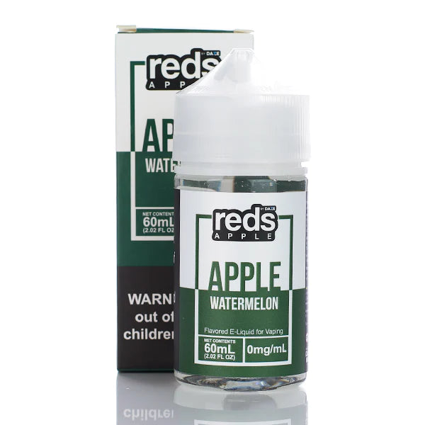 7 Daze Reds Apple No Nicotine Vape Juice 60ml (Reds Apple Watermelon) Best Sales Price - eJuice