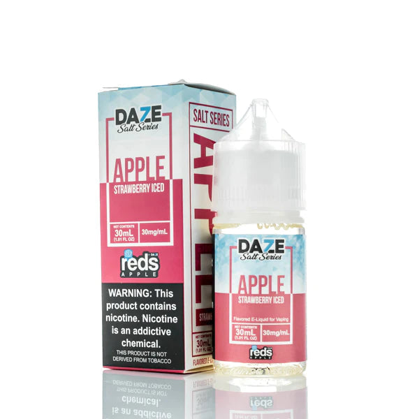 7 Daze TFN Salt Series Reds Apple EJuice Strawberry Iced 30ml (30mg) Best Sales Price - eJuice
