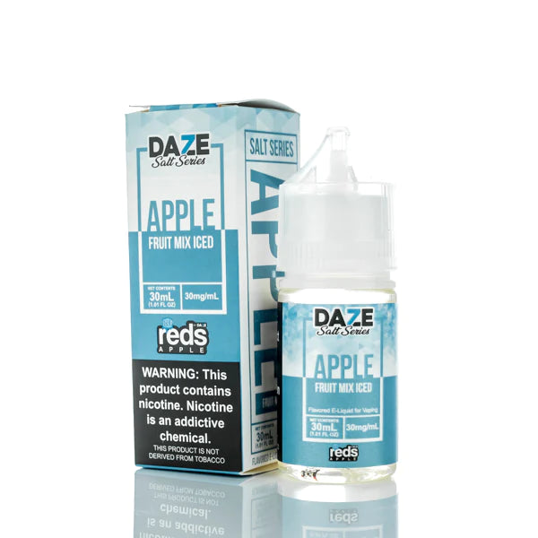 7 Daze TFN Salt Series Reds Apple eJuice Fruit Mix Iced 30ml (30mg) Best Sales Price - eJuice