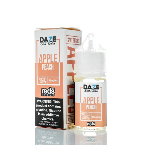 7 Daze TFN Salt Series Reds Apple eJuice Peach 30ml (50mg) Best Sales Price - eJuice