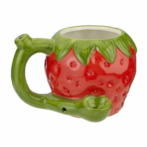 Cannabox Strawberry Wake & Bake Mug Pipe Best Sales Price - Accessories