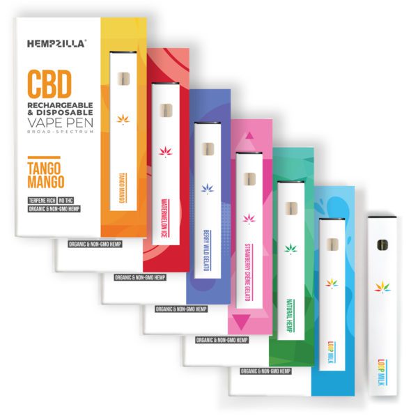 Hempzilla CBD Rechargeable and Disposable VAPE PEN Best Sales Price - Vape Pens