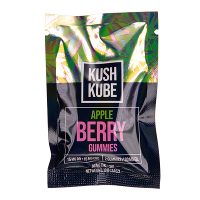 Apple Berry 2ct Kush Kube Gummies best price