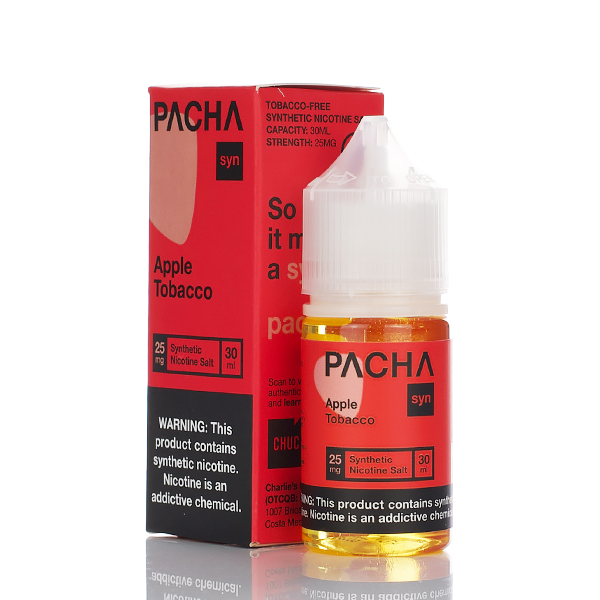 Pachamama Syn Salts Apple Tobacco 30ml Best Sales Price - Salt Nic Vape Juice
