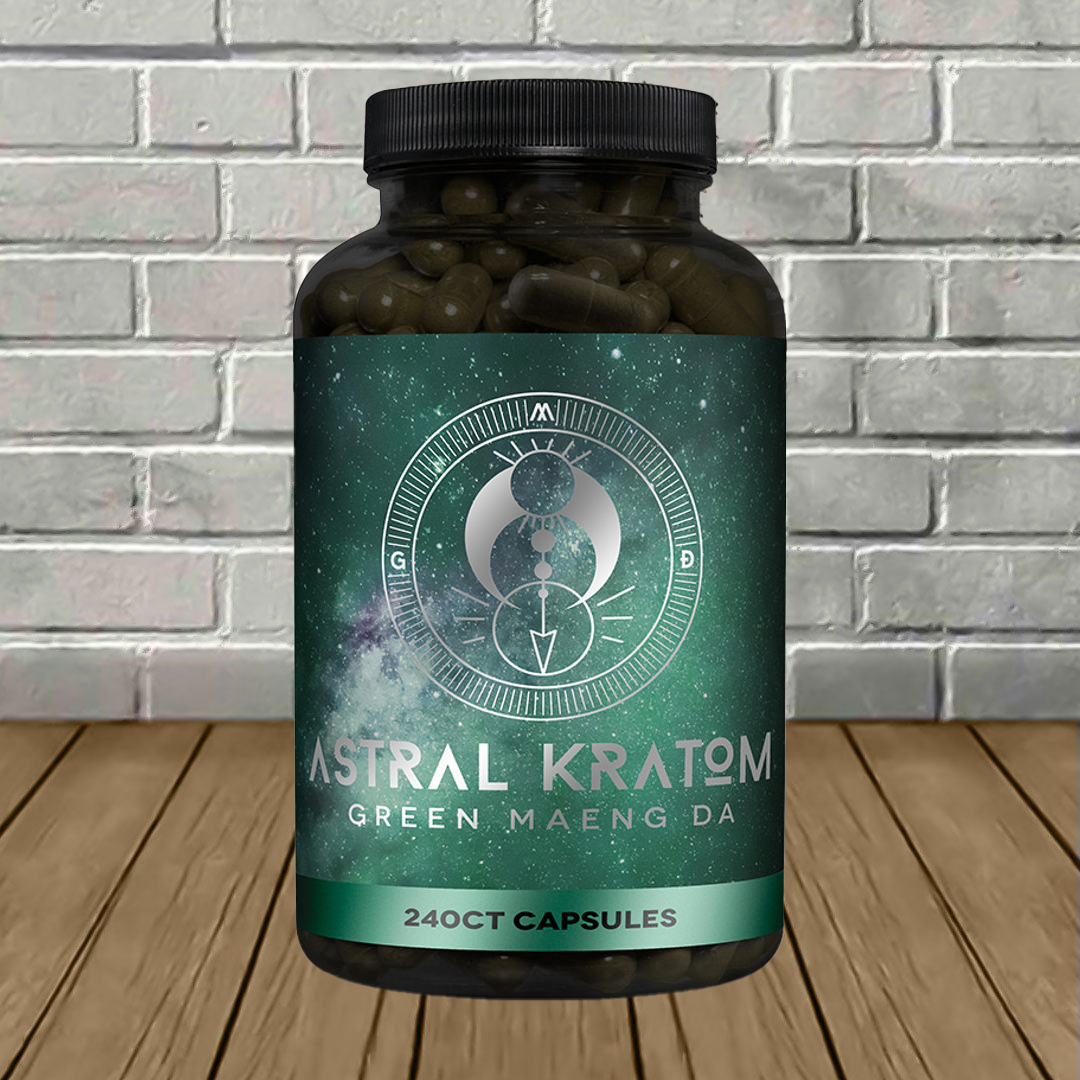 Astral Kratom Green Maeng Da Kratom Capsules 240ct Best Sales Price - Edibles