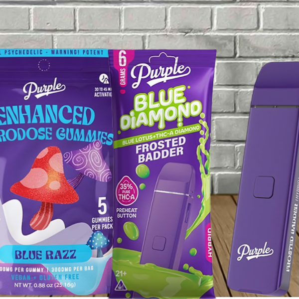 B2G1 Purple Gummies + Blue Lotus Disposable Bundle Best Sales Price - Vape Pens