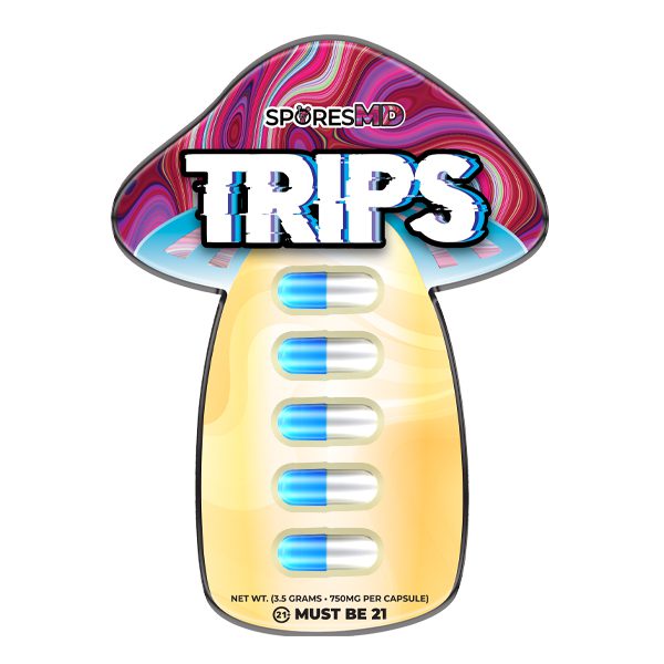 Trips Capsules 5 count – by sporesMD Best Sales Price - Edibles