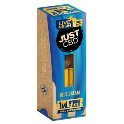 JustCBD 1000mg Blue Dream Live Resin CBD Vape Cartridges Best Sales Price - Vape Cartridges