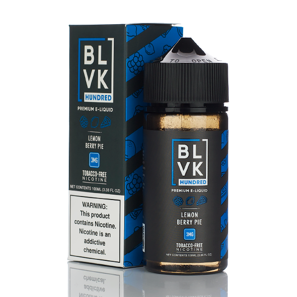 BLVK Hundred E-liquid Lemon Berry Pie 100ml (3mg) Best Sales Price - eJuice